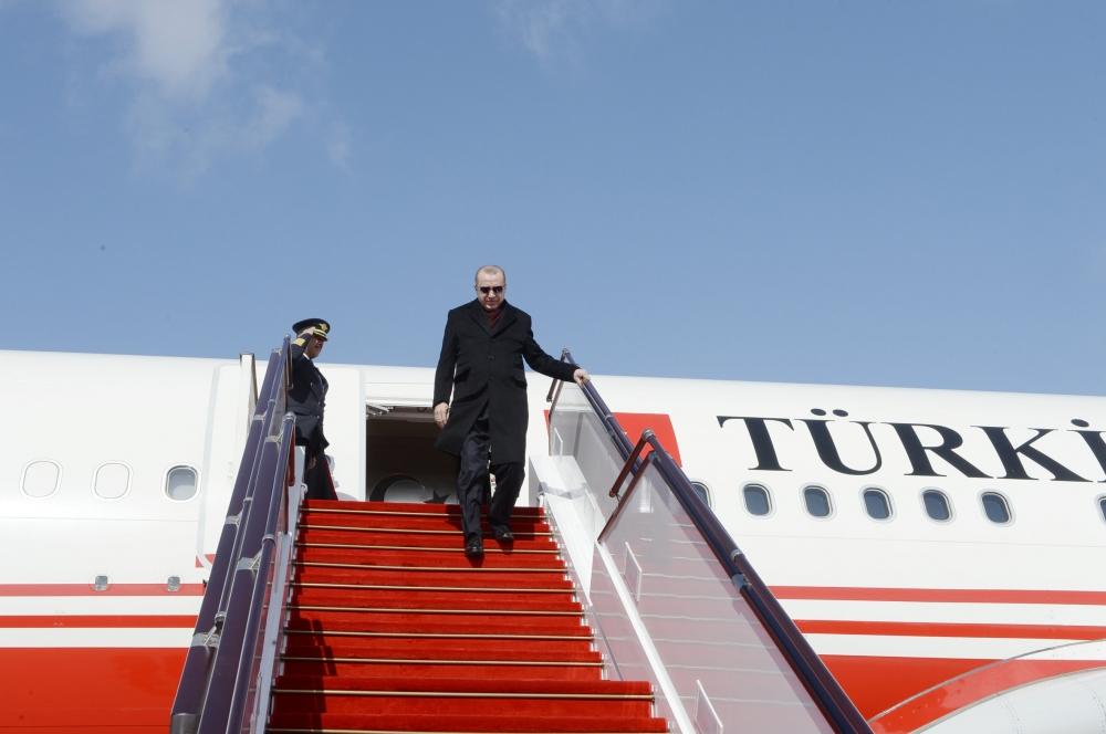 Реджеп Тайип Эрдоган прибыл с визитом в Азербайджан