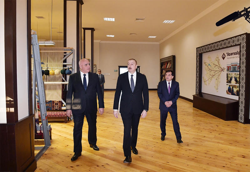 Президент Ильхам Алиев ознакомился с деятельностью Газахского филиала ОАО 