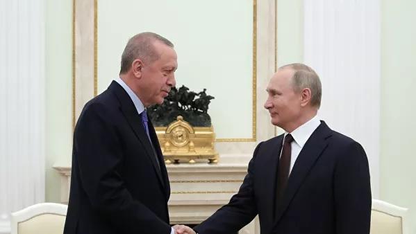 Кремль анонсирует дату переговоров Путина и Эрдогана