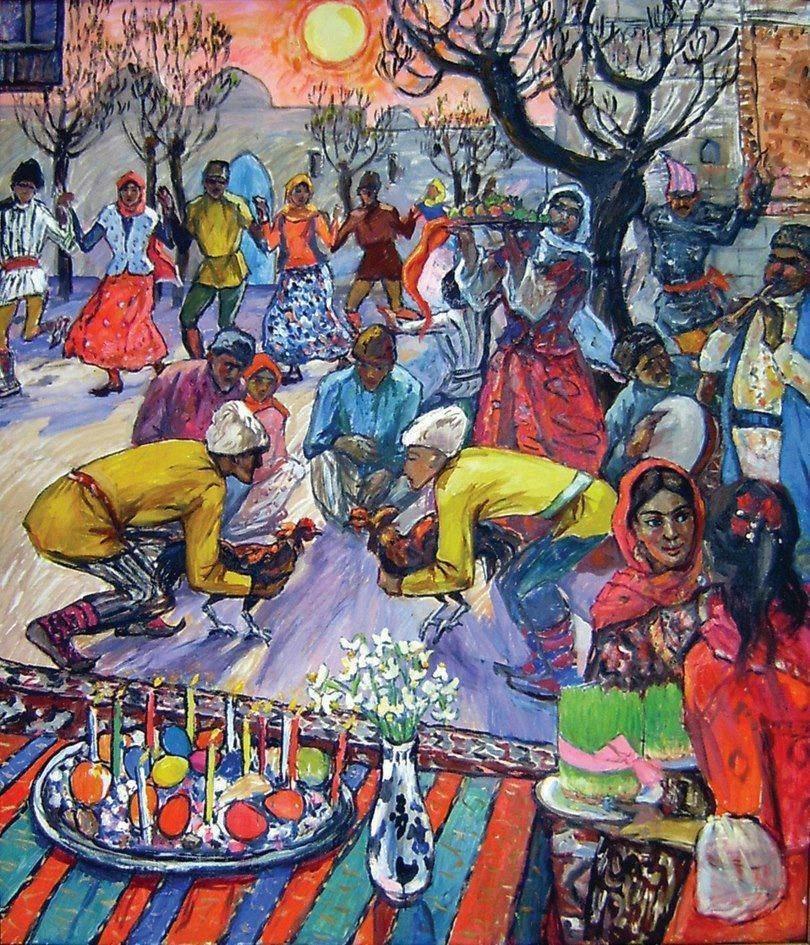 Праздник Новруз в произведениях азербайджанских художников