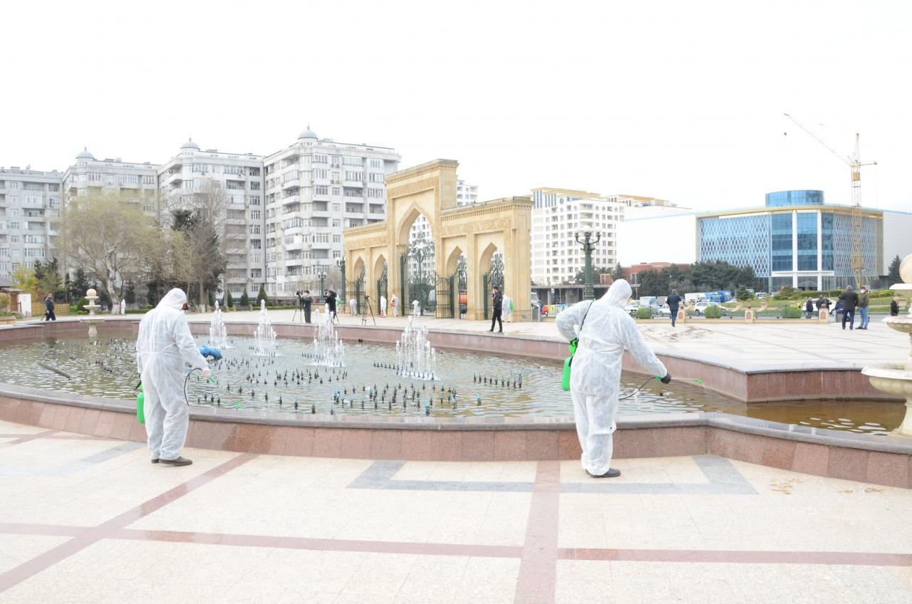 В Баку усилены меры по дезинфекции