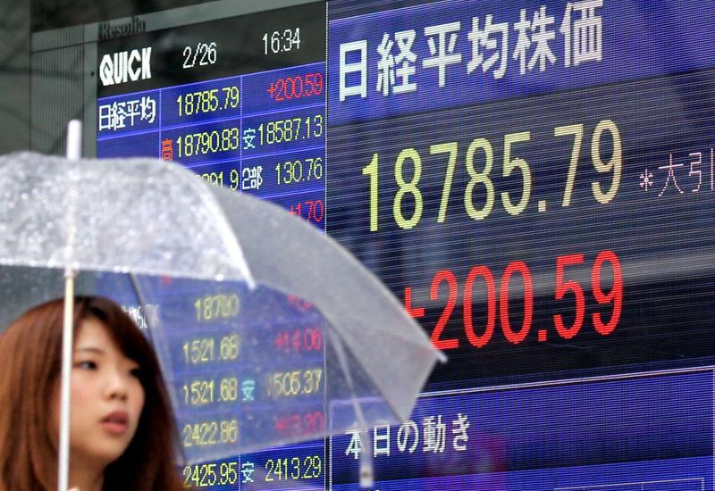 Индексы биржи в Токио выросли почти на 7%