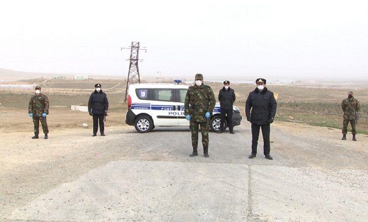 Полиция установила посты на вспомогательных дорогах в направлении Баку, Сумгайыта и Абшерона