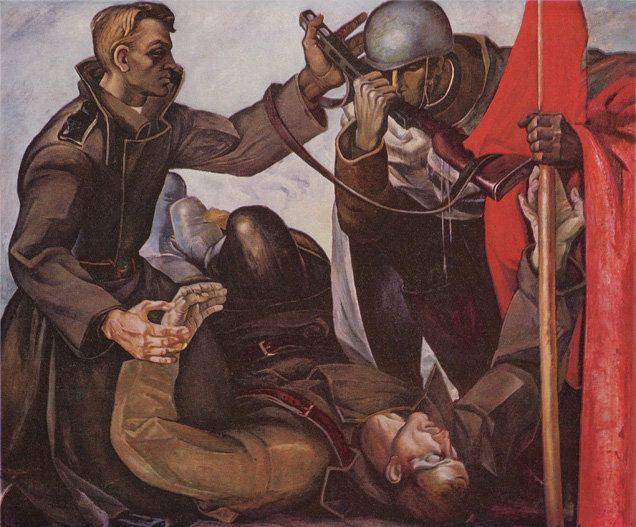 Они сражались за Родину… Картины Видади Нариманбекова о подвигах солдат, боровшихся с фашизмом