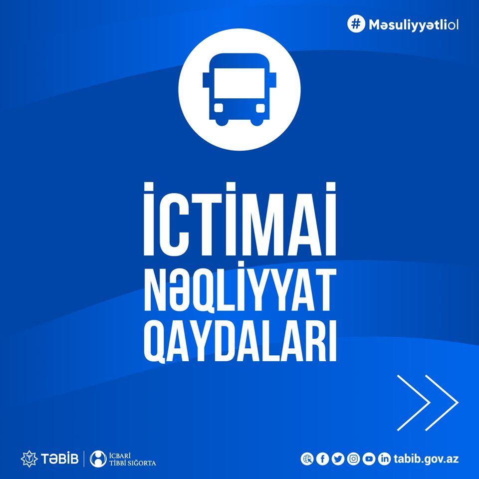 İctimai nəqliyyatda koronavirus profilaktikasına dair yeni QAYDALAR