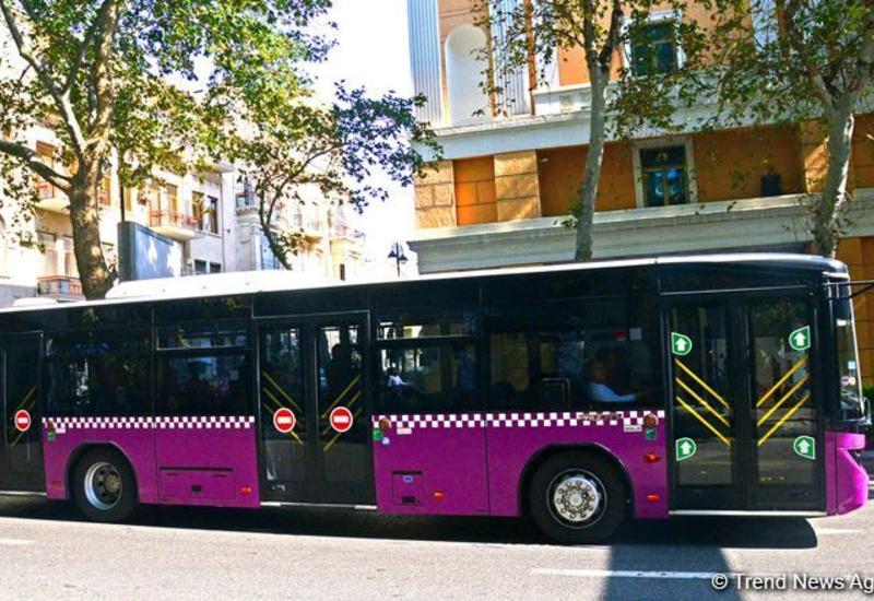 В Баку временно изменены схемы движения трех автобусов