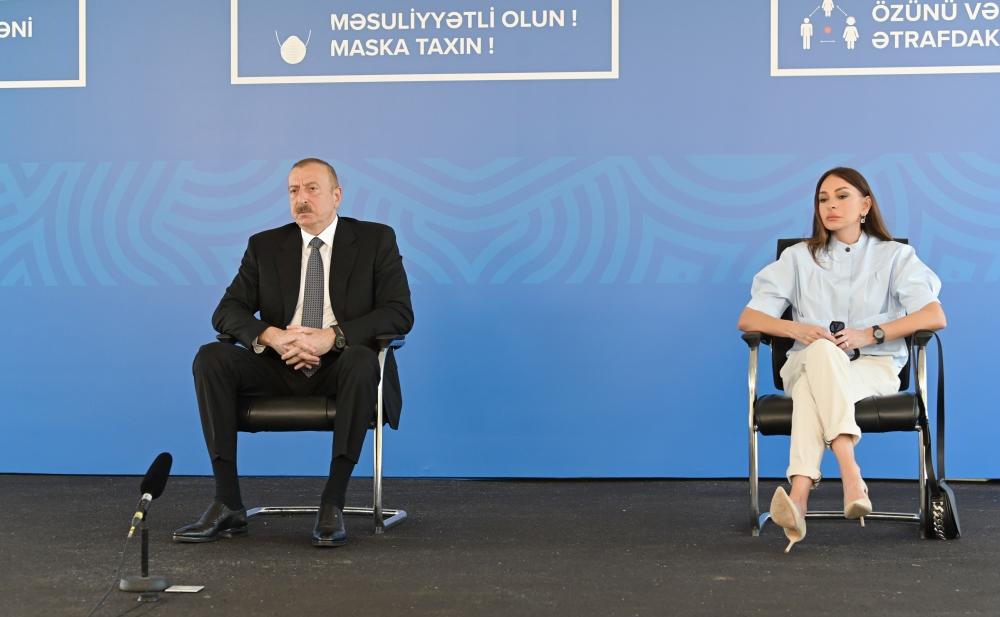С участием Президента Ильхама Алиева и Первой леди Мехрибан Алиевой состоялось открытие трех больниц модульного типа