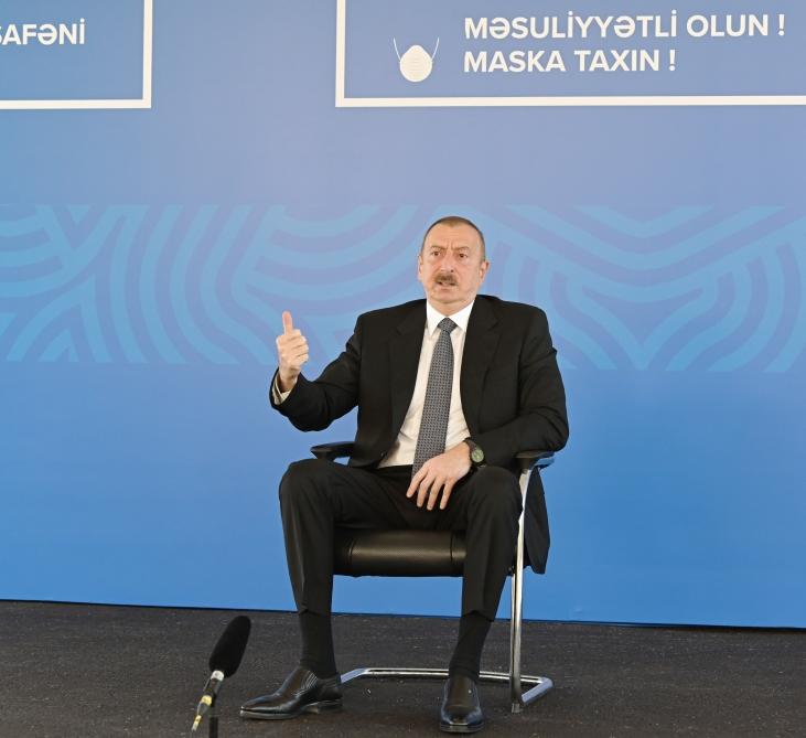 С участием Президента Ильхама Алиева и Первой леди Мехрибан Алиевой состоялось открытие трех больниц модульного типа