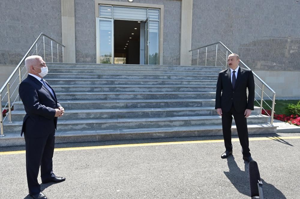 Президент Ильхам Алиев принял участие в открытии в Хатаинском районе Баку принадлежащей «Азерэнержи» подстанции «Ахмедли»