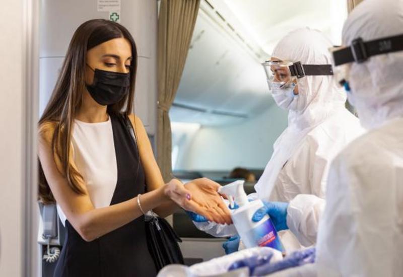 Правила поведения в самолетах Азербайджана во время пандемии