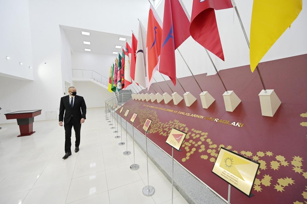 Президент Ильхам Алиев принял участие в открытии Музея государственных символов в Мингячевире