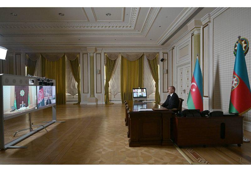 Состоялась встреча президентов Азербайджана, Афганистана и Туркменистана посредством видеоконференции