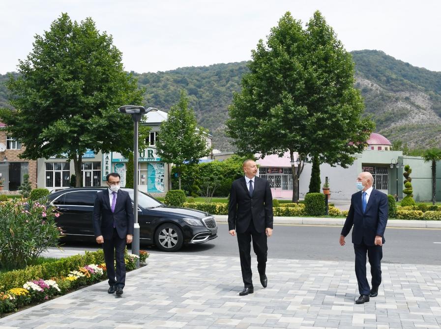 Президент Ильхам Алиев принял участие в открытии Балакенского регионального центра “ASAN xidmət”