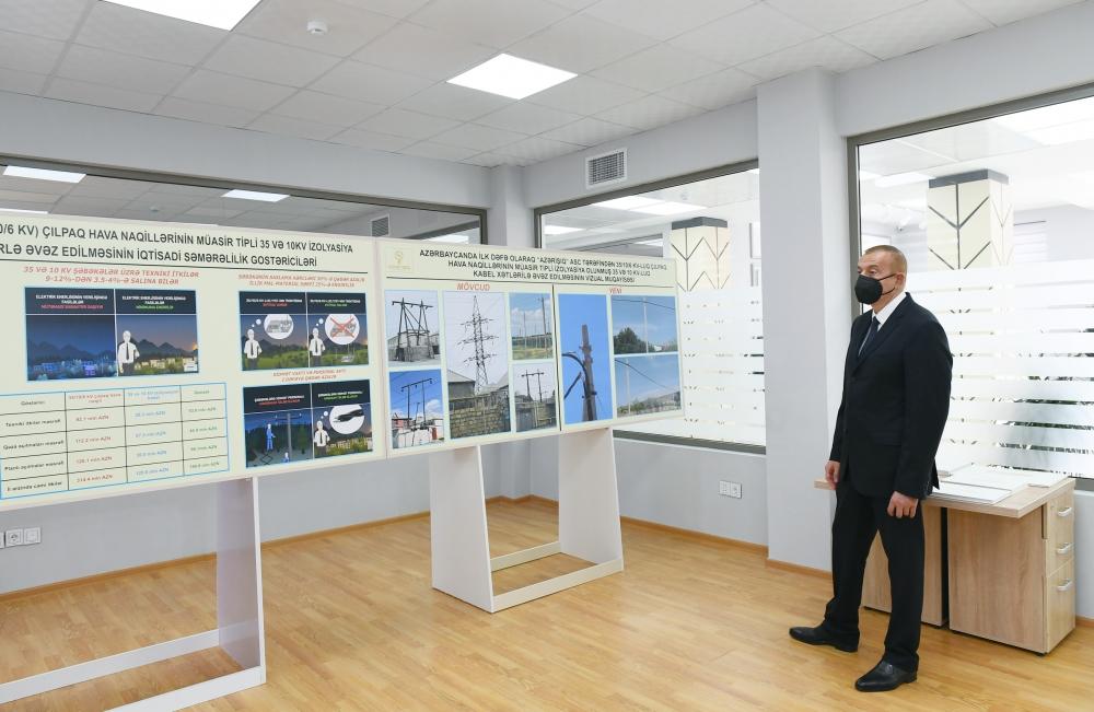 Президент Ильхам Алиев принял участие в церемонии сдачи в эксплуатацию Балакенского центра автоматического управления и контроля ОАО "Азеришыг"