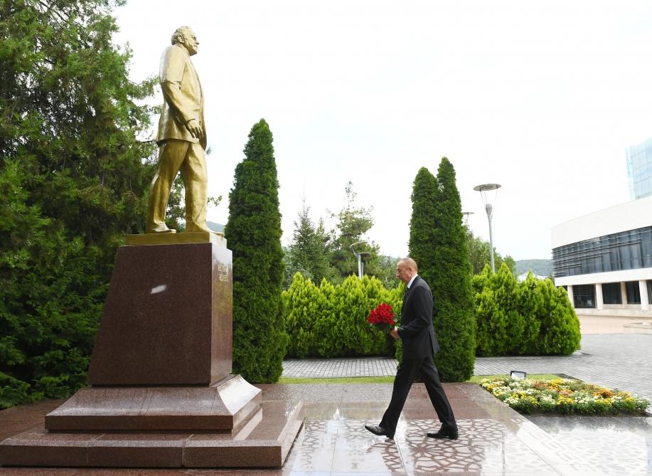 Президент Ильхам Алиев совершил поездку в Габалинский район