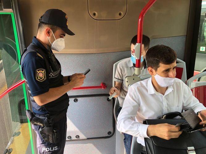В Баку оштрафованы лица за отсутствие маски и несоблюдение социальной дистанции