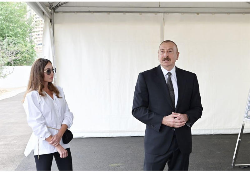 Президент Ильхам Алиев о будущем лесопарке в Ясамальском районе: Я дал указание снести все ограждения и передать в распоряжение граждан красивый парк