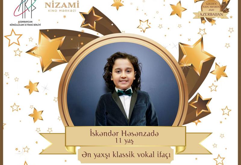 Церемония награждения Azerbaijan Golden Kids Awards 2020 пройдет в онлайн-формате