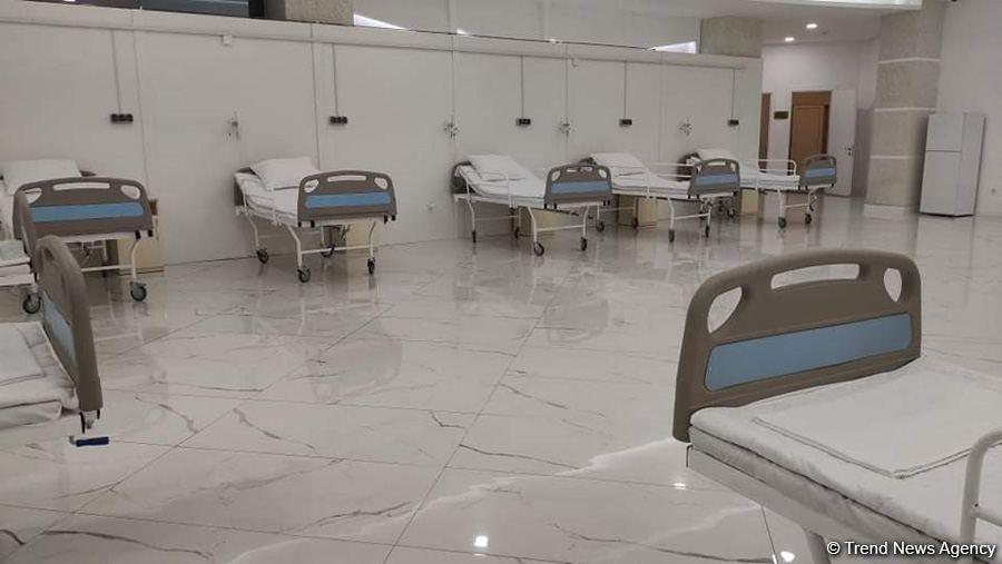 Абшеронский олимпийский спортивный комплекс временно преобразован в больницу модульного типа