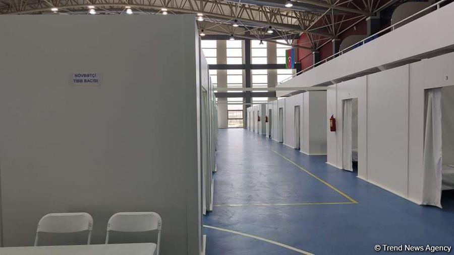 Абшеронский олимпийский спортивный комплекс временно преобразован в больницу модульного типа