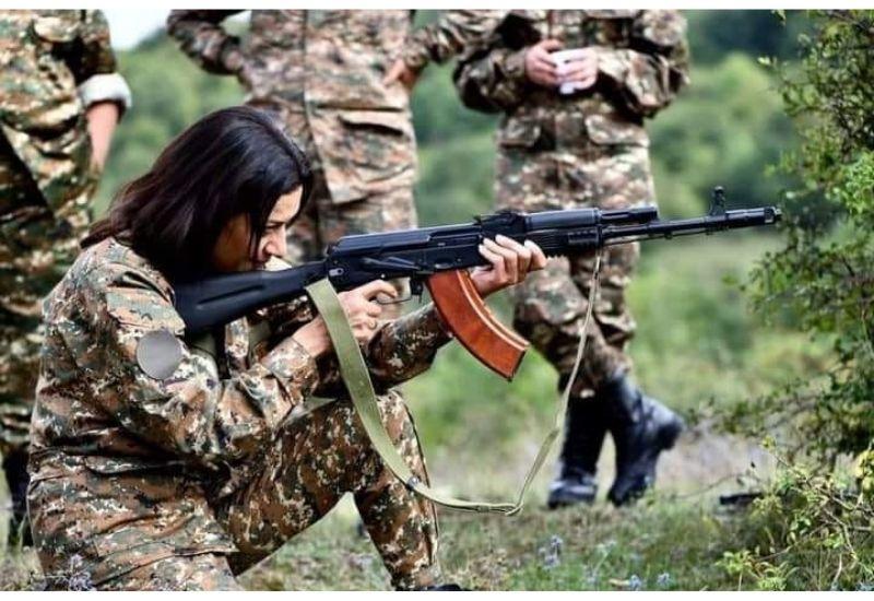 Жена Пашиняна прибыла в Карабах поддержать агрессию против Азербайджана