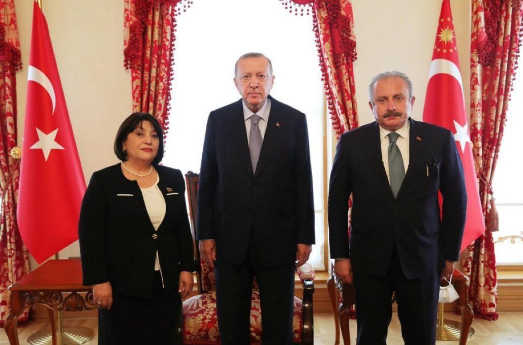 Сахиба Гафарова провела переговоры с Президентом Турции Реджепом Тайипом Эрдоганом