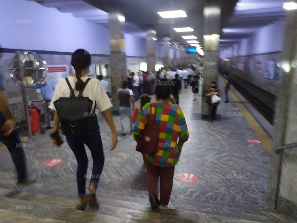 Бакинское метро после возобновления работы