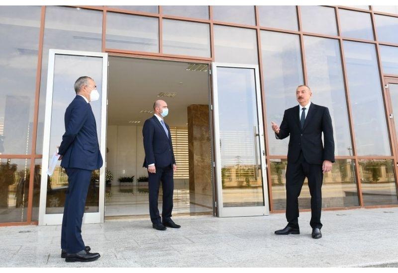 Президент Ильхам Алиев: В этом году в Сумгаите начнет функционировать завод по производству стекла