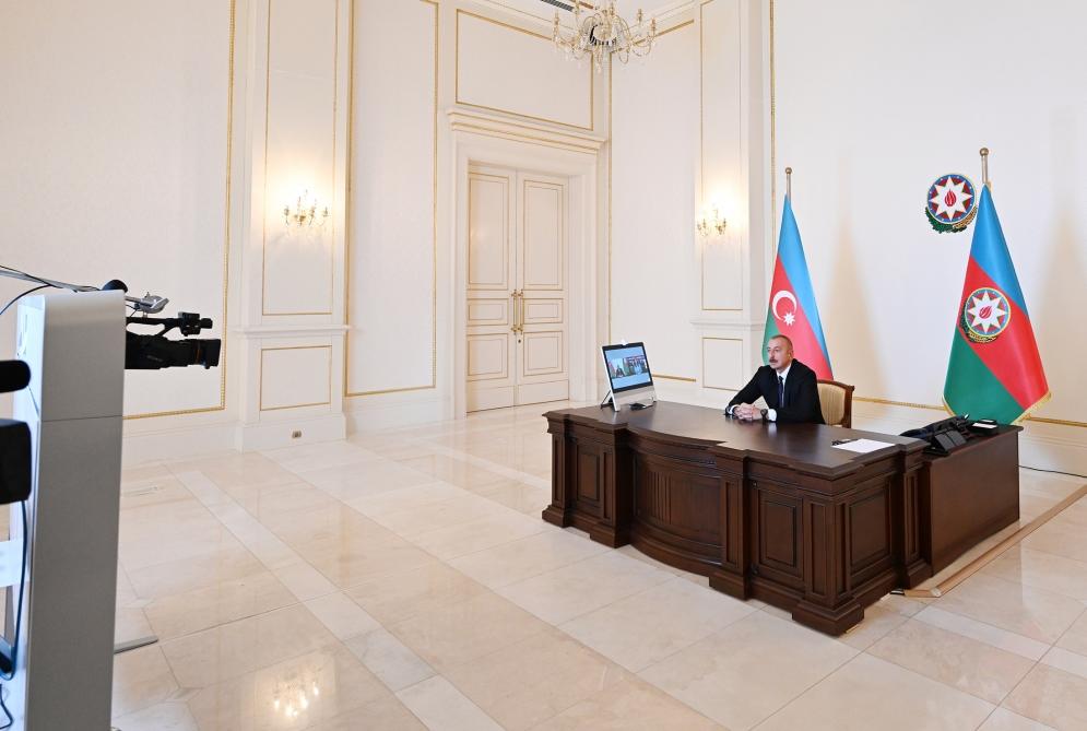 Президент Ильхам Алиев дал интервью телеканалу “Euronews”