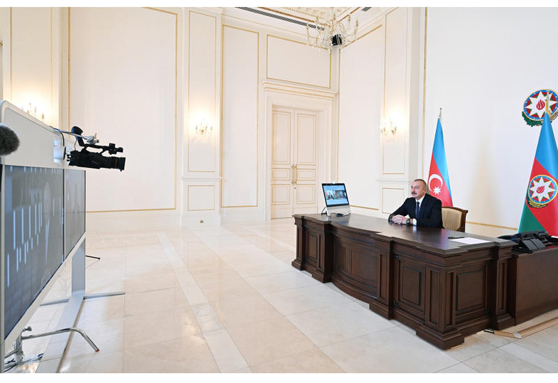 Президент Ильхам Алиев дал интервью Дмитрию Киселеву для российского агентства РИА Новости