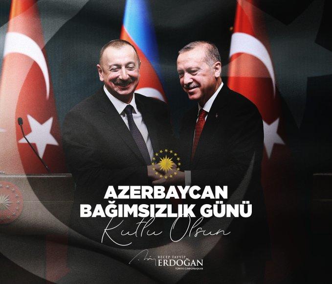 Реджеп Тайип Эрдоган поздравил Азербайджан с Днем независимости