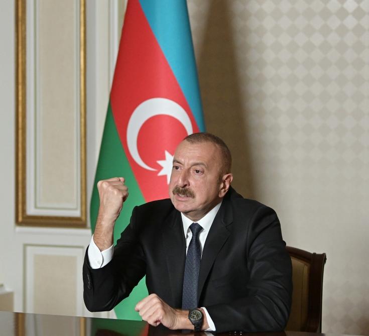 Президент Ильхам Алиев выступил с обращением к народу