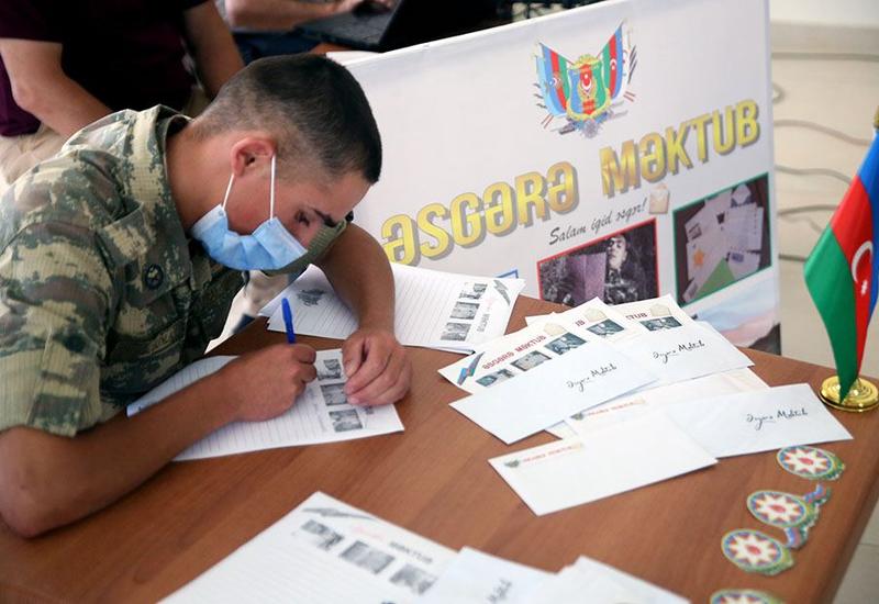 Для участвующих в боях военнослужащих Азербайджана проведен проект "Письмо солдату"