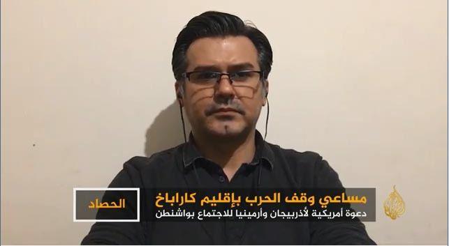 Главный редактор АМИ Trend о боях в Карабахе в интервью телеканалу "Аль-Джазира"