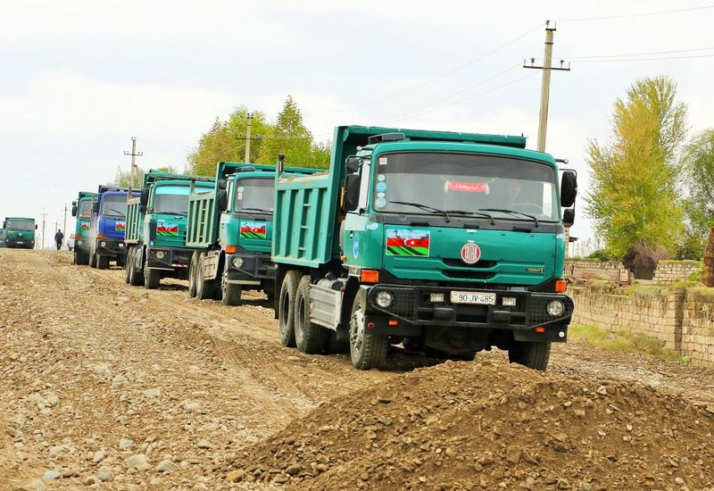 Началось восстановление дорог в освобожденные села Суговушан и Талыш