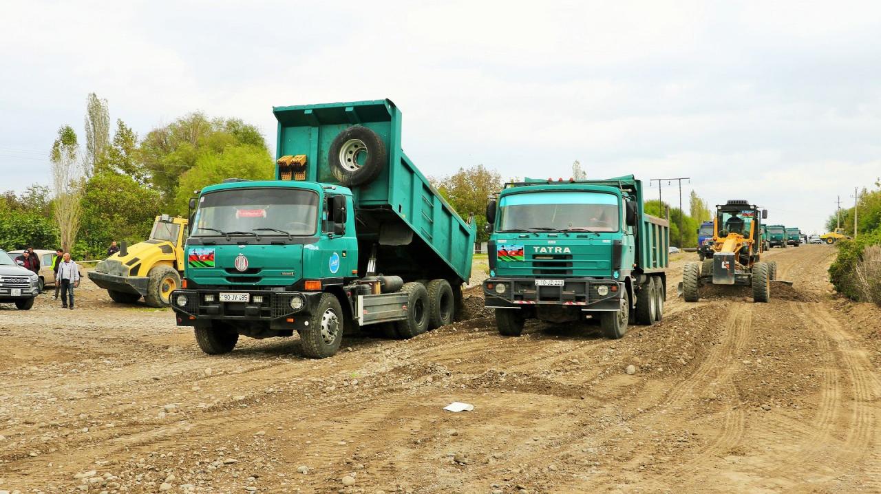 Началось восстановление дорог в освобожденные села Суговушан и Талыш