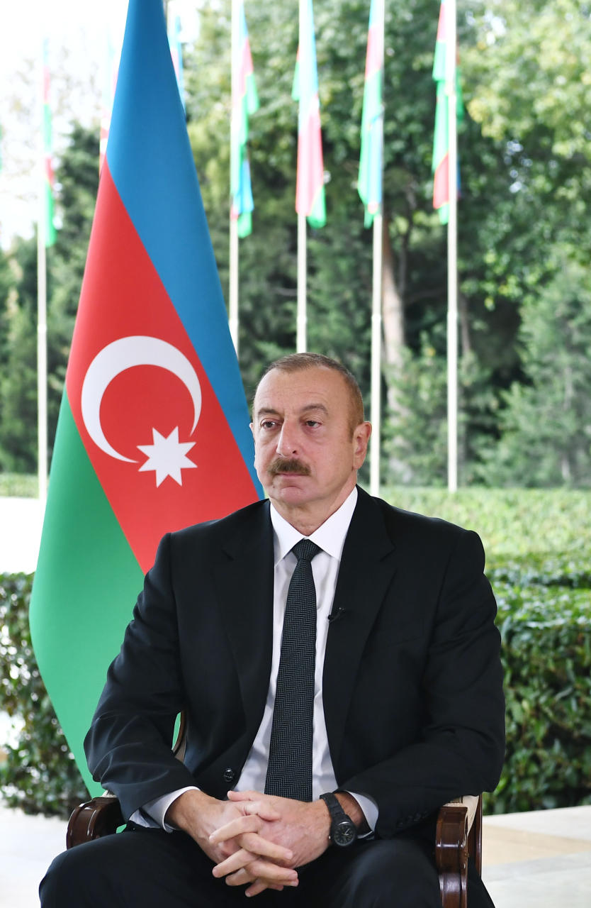 Президент Ильхам Алиев дал интервью российскому агентству "Интерфакс"