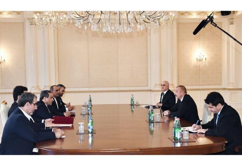 Президент Ильхам Алиев принял делегацию во главе со специальным представителем Президента Ирана