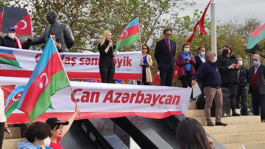 İstanbulda “Qarabağ Azərbaycandır” adlı aksiya keçirilib