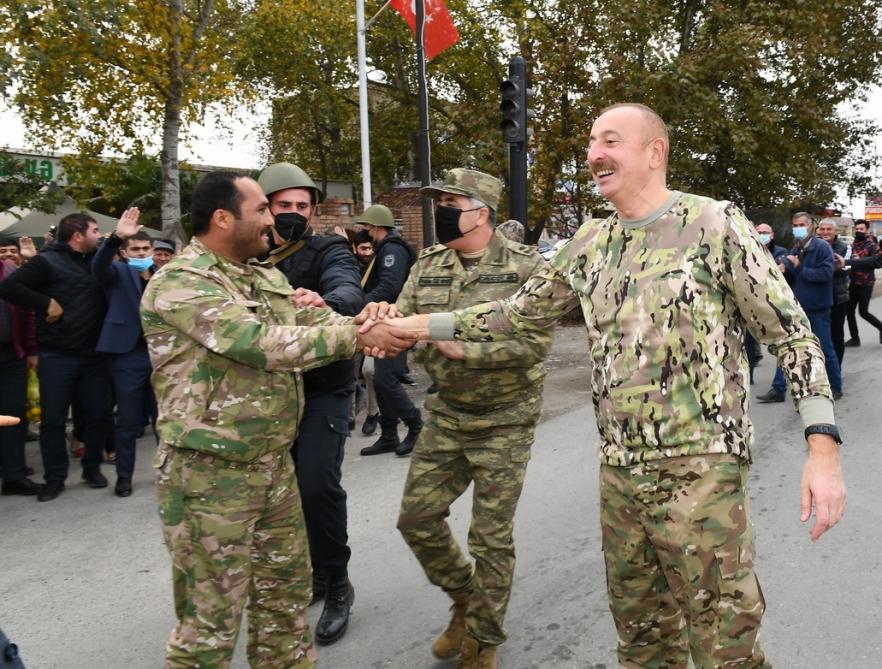 Президент Ильхам Алиев и Первая леди Мехрибан Алиева побывали в освобожденных от оккупации Физулинском и Джебраильском районах, в том числе в городах Физули и Джебраил