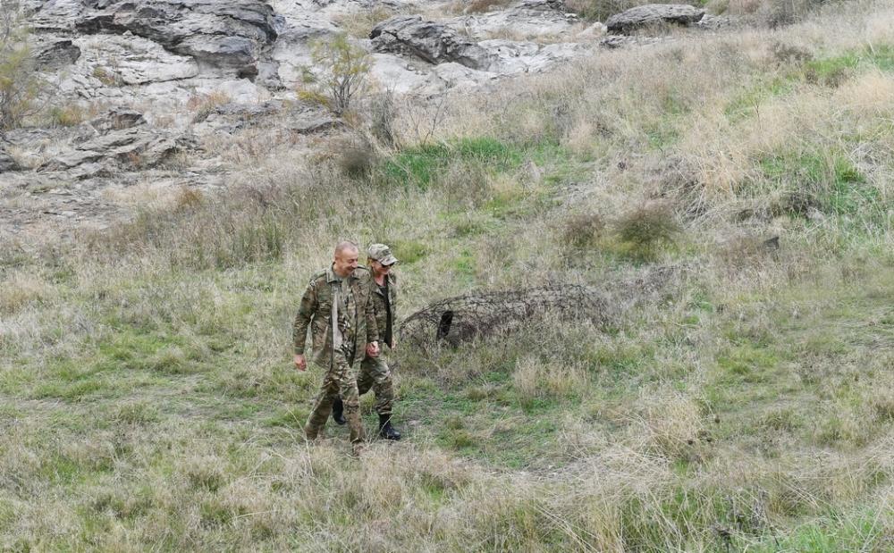 Президент Ильхам Алиев и Первая леди Мехрибан Алиева побывали в освобожденных от оккупации Физулинском и Джебраильском районах, в том числе в городах Физули и Джебраил