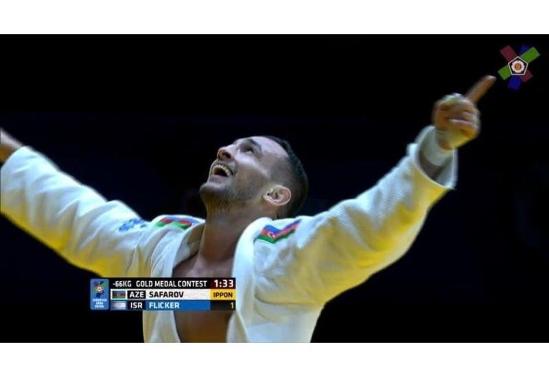 Азербайджанский дзюдоист Орхан Сафаров стал чемпионом Европы
