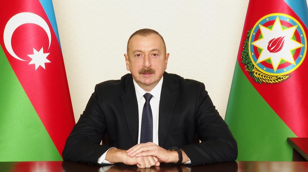 Президент Ильхам Алиев обратился к азербайджанскому народу