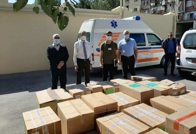 Комитет красного креста пожертвовал TƏBİB 10 комплектов для помощи раненым в боях