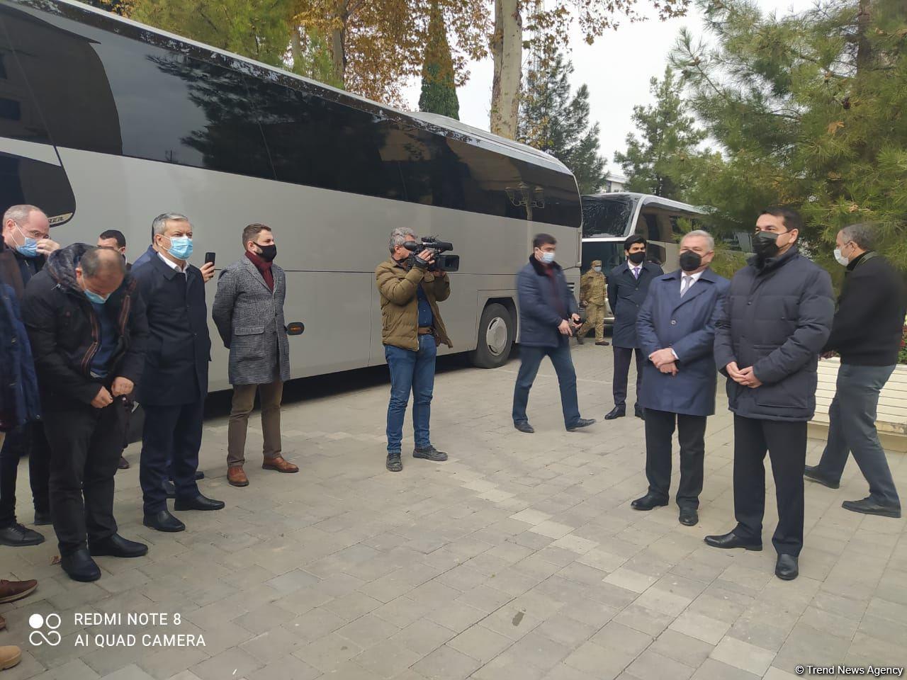 Хикмет Гаджиев и иностранные дипломаты находятся в Тертере