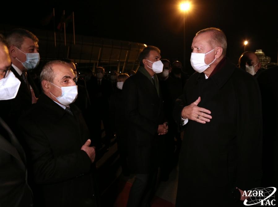 Rəcəb Tayyib Ərdoğanın Azərbaycana rəsmi səfəri başa çatıb