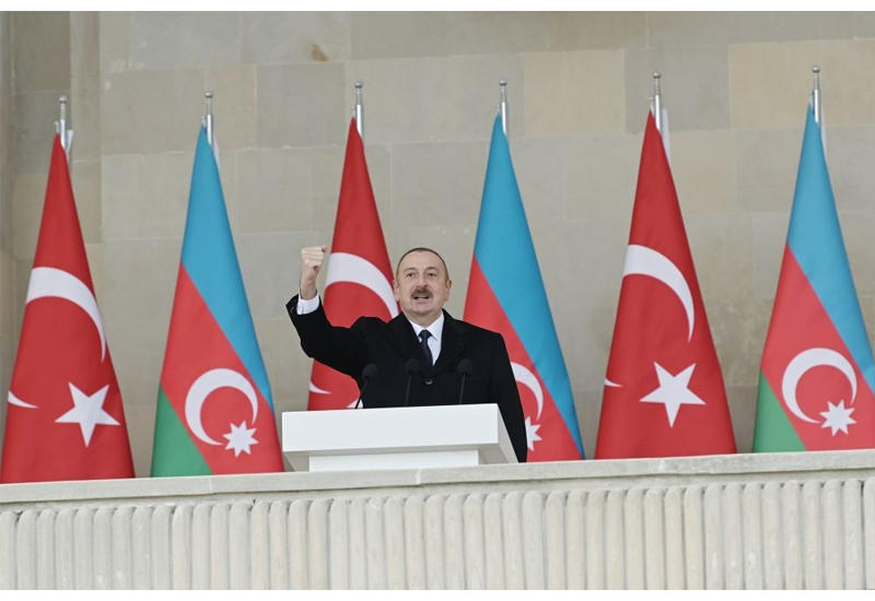 Президент Ильхам Алиев: Мы одержали эту победу за счет профессионализма, героизма, в то же время, национального духа