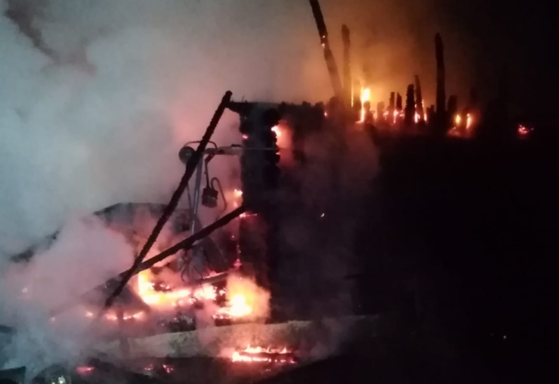 Сильный пожар в Башкирии, есть погибшие
