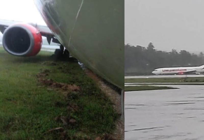 В Индонезии лайнер Boeing 737 выкатился с полосы после приземления