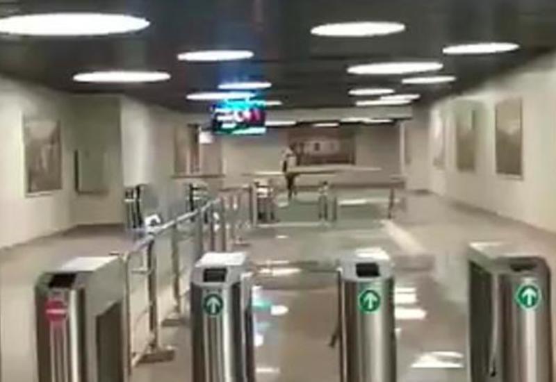 Первые кадры станции метро "8 ноября"